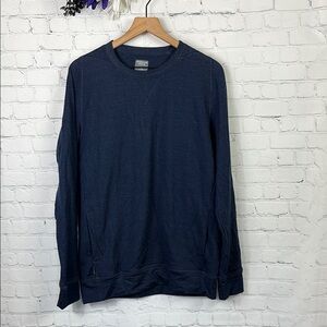 ICEBREAKER Merino Blue Long Sleeve Sweater Sweatshirt 104520401 size large